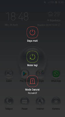Lakukan restart smartphone android Lakukan restart smartphone android