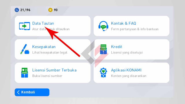 Cara menautkan akun e-Football PES 2020 Mobile ke ID KONAMI Cara menautkan akun e-Football PES 2020 Mobile ke ID KONAMI
