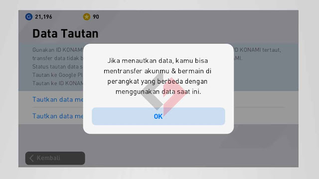 Cara menautkan akun e-Football PES 2020 Mobile ke ID KONAMI Cara menautkan akun e-Football PES 2020 Mobile ke ID KONAMI